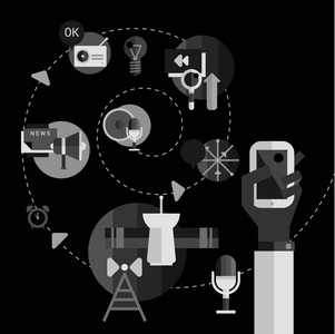 廣播圖標(biāo)插畫 從設(shè)計(jì)到商用，攝圖新視界助力網(wǎng)絡(luò)媒體視覺升級(jí)