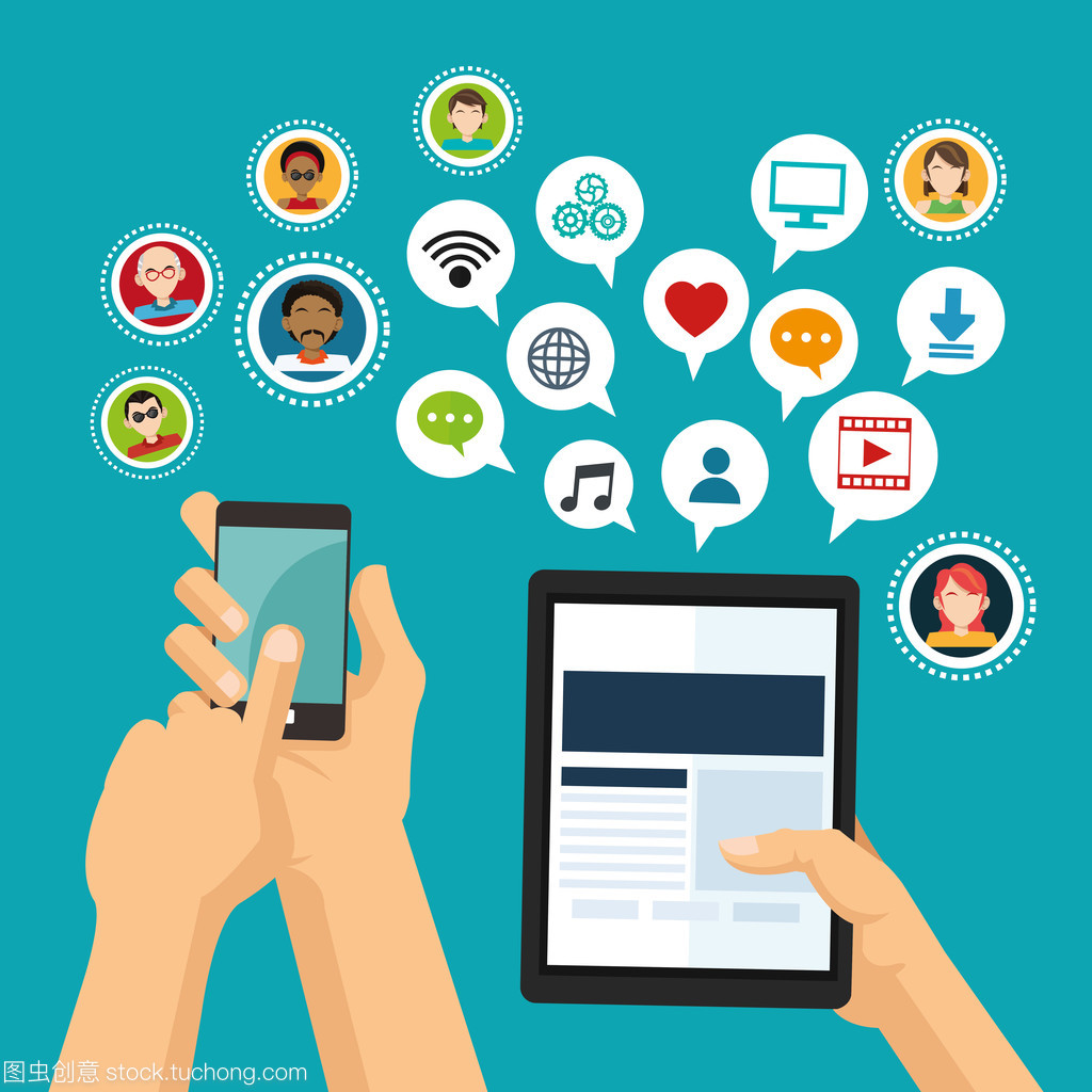 藍(lán)色背景在社會(huì)媒體與網(wǎng)絡(luò)設(shè)計(jì)中的應(yīng)用與制作